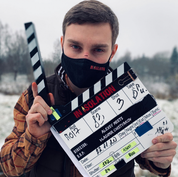 На съемках фильма «В изоляции»