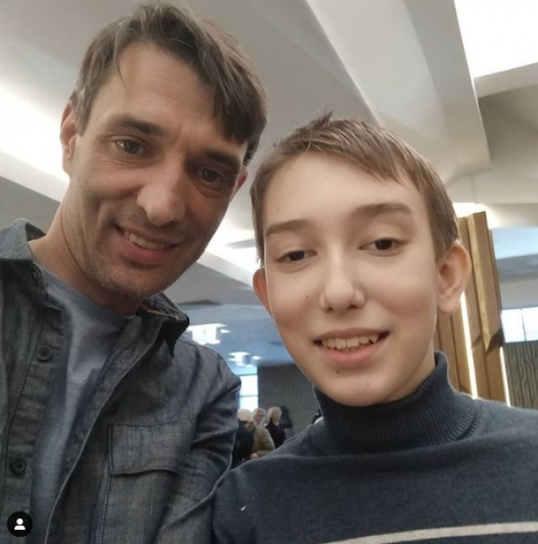 Актер с сыном Александром