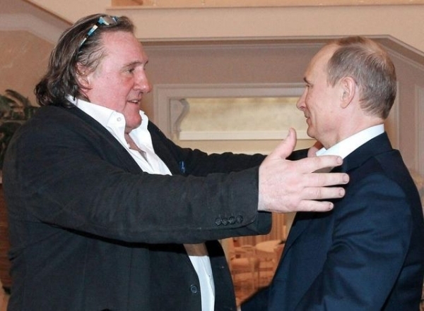 Жерар Депардье и Владимир Путин